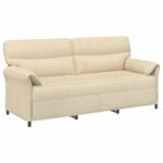 vidaXL Pohovka 100% polyester, kovový rám, MDF, Preglejka – Obrázok 2
