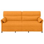 vidaXL Pohovka 100% polyester, kovový rám, MDF, Preglejka – Obrázok 3