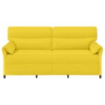 vidaXL Pohovka 100% polyester, kovový rám, MDF, Preglejka – Obrázok 3