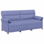vidaXL Pohovka 100% polyester, kovový rám, MDF, Preglejka – Obrázok 2