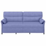 vidaXL Pohovka 100% polyester, kovový rám, MDF, Preglejka – Obrázok 3