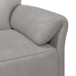 vidaXL 1-miestny gauč Svetlosivá 88 x 83 x 95 cm Zamat – Obrázok 6