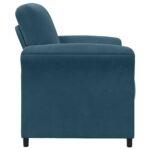 vidaXL 1-miestny gauč Modrá 88 x 83 x 95 cm Zamat – Obrázok 4