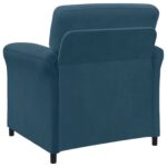 vidaXL 1-miestny gauč Modrá 88 x 83 x 95 cm Zamat – Obrázok 5