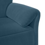 vidaXL 1-miestny gauč Modrá 88 x 83 x 95 cm Zamat – Obrázok 6
