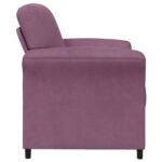 vidaXL 1-miestny gauč Fialová 88 x 83 x 95 cm Zamat – Obrázok 4