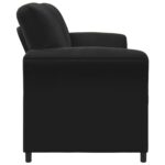 vidaXL 2-miestna pohovka Čierna 138 x 83 x 95 cm Zamat – Obrázok 4