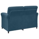 vidaXL 2-miestna pohovka Modrá 138 x 83 x 95 cm Zamat – Obrázok 5