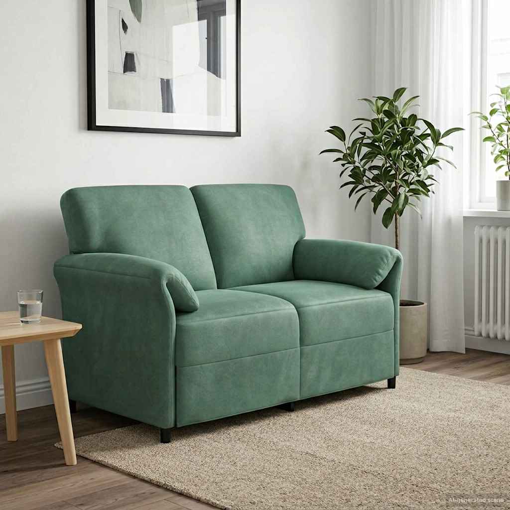 42033950_1.jpg vidaXL 2-miestna pohovka Morská zelená 138 x 83 x 95 cm Zamat – Obrázok 1