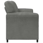 vidaXL 2-miestna pohovka Tmavosivá 158 x 83 x 95 cm Zamat – Obrázok 4