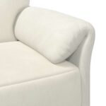 vidaXL 2-miestna pohovka Krémová 158 x 83 x 95 cm Zamat – Obrázok 6