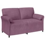 vidaXL 2-miestna pohovka Fialová 158 x 83 x 95 cm Zamat – Obrázok 2