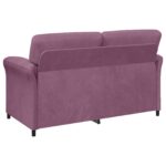 vidaXL 2-miestna pohovka Fialová 158 x 83 x 95 cm Zamat – Obrázok 5