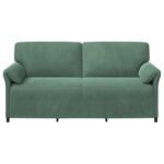vidaXL 3-miestna pohovka Morská zelená 198 x 83 x 95 cm Zamat – Obrázok 3