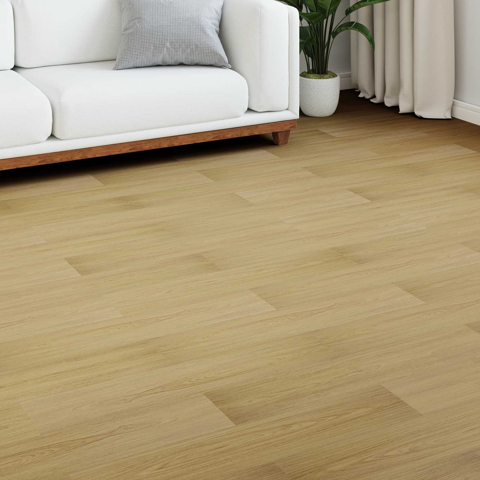42034091_1.jpg vidaXL Laminátová podlaha 5 pcs Bledá smotanová 101 x 20 x 0,8 cm – Obrázok 1