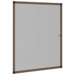 vidaXL Hmyzová sieť na okná Hnedá 130 x 150 cm Hliník a sklolaminát – Obrázok 2