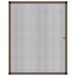 vidaXL Hmyzová sieť na okná Hnedá 130 x 150 cm Hliník a sklolaminát – Obrázok 3
