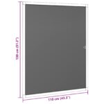 vidaXL Hmyzová sieť na okná Antracit 110 x 130 cm Hliník a sklolaminát – Obrázok 8