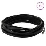 vidaXL Kožený remienok Čierna 200 x 0,3 cm Koža – Obrázok 2