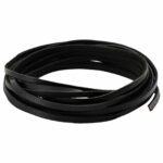 vidaXL Kožený remienok Čierna 1000 x 0,3 cm Koža