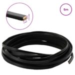vidaXL Kožený remienok Čierna 500 x 0,4 cm Koža – Obrázok 8