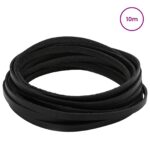vidaXL Kožený remienok Čierna 1000 x 0,6 cm Koža – Obrázok 2