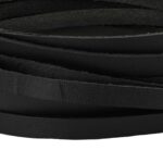 vidaXL Kožený remienok Čierna 1000 x 0,6 cm Koža – Obrázok 4