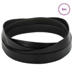 vidaXL Kožený remienok Čierna 500 x 3,5 cm Koža – Obrázok 2