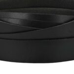vidaXL Kožený remienok Čierna 1000 x 3,5 cm Koža – Obrázok 4