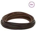 vidaXL Kožený remienok Tmavohnedá 1000 x 0,3 cm Koža – Obrázok 2