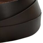 vidaXL Kožený remienok Tmavohnedá 200 x 4 cm Koža – Obrázok 4