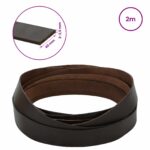 vidaXL Kožený remienok Tmavohnedá 200 x 4 cm Koža – Obrázok 8