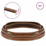 vidaXL Kožený remienok Hnedá 200 x 0,3 cm Koža – Obrázok 8