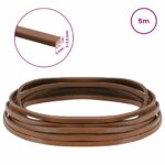 vidaXL Kožený remienok Hnedá 500 x 0,3 cm Koža – Obrázok 8