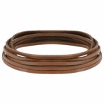 vidaXL Kožený remienok Hnedá 200 x 0,4 cm Koža