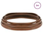 vidaXL Kožený remienok Hnedá 200 x 0,4 cm Koža – Obrázok 2