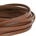 vidaXL Kožený remienok Hnedá 1000 x 0,6 cm Koža – Obrázok 4