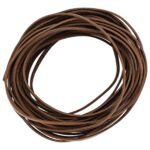 vidaXL Kožený remienok Hnedá 200 x 0,8 cm Koža – Obrázok 3