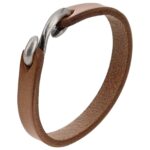 vidaXL Kožený remienok Hnedá 500 x 0,8 cm Koža – Obrázok 6