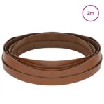 vidaXL Kožený remienok Hnedá 200 x 2 cm Koža – Obrázok 2