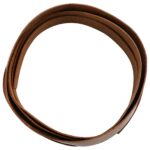 vidaXL Kožený remienok Hnedá 200 x 3 cm Koža – Obrázok 3