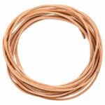 vidaXL Kožený remienok Svetlohnedá 200 x 0,3 cm Koža – Obrázok 3