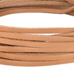 vidaXL Kožený remienok Svetlohnedá 1000 x 0,3 cm Koža – Obrázok 4