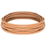 vidaXL Kožený remienok Svetlohnedá 1000 x 0,4 cm Koža