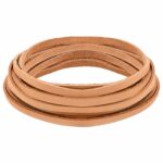 vidaXL Kožený remienok Svetlohnedá 1000 x 0,6 cm Koža