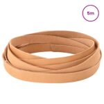 vidaXL Kožený remienok Svetlohnedá 500 x 1,5 cm Koža – Obrázok 2