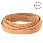 vidaXL Kožený remienok Svetlohnedá 1000 x 2 cm Koža – Obrázok 2
