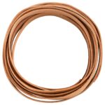 vidaXL Kožený remienok Svetlohnedá 1000 x 2 cm Koža – Obrázok 3