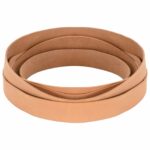 vidaXL Kožený remienok Svetlohnedá 500 x 2,5 cm Koža