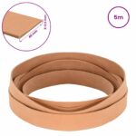 vidaXL Kožený remienok Svetlohnedá 500 x 4 cm Koža – Obrázok 8